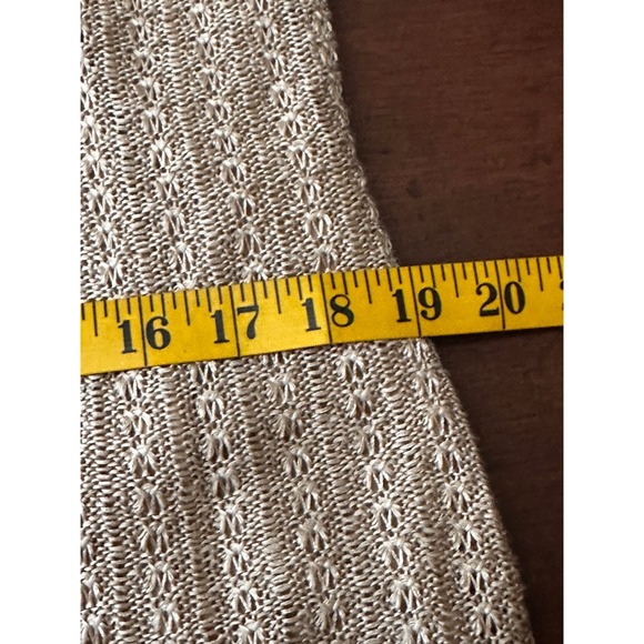 Lauren Ralph Lauren NWT SZ XL Gold Knit Sleeveless Maxi Dress Side Slits Ribbed - Picture 14 of 16